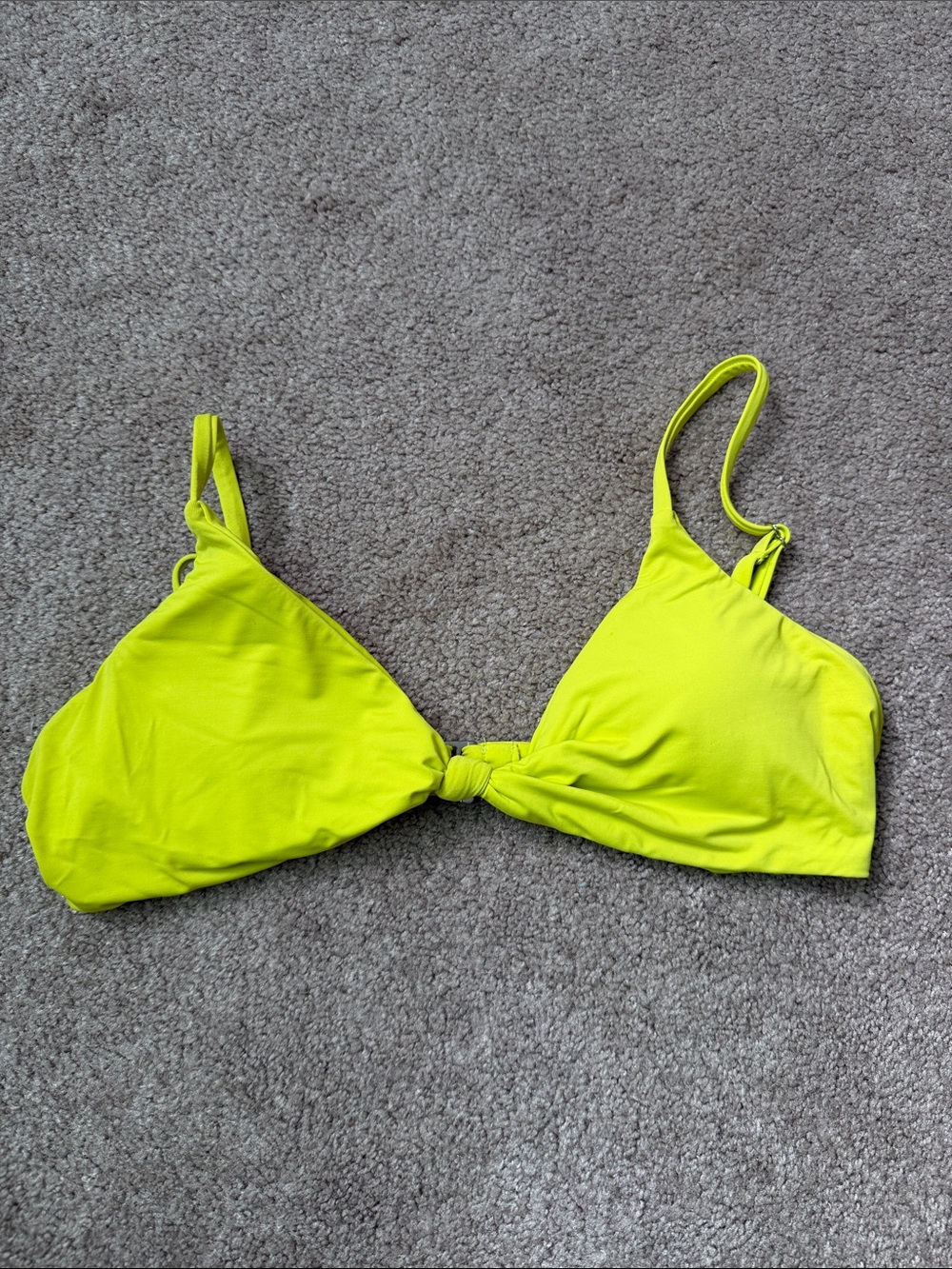 Women’s Dippin’ Daisys Neon Yellow Knot-Front Swim Top